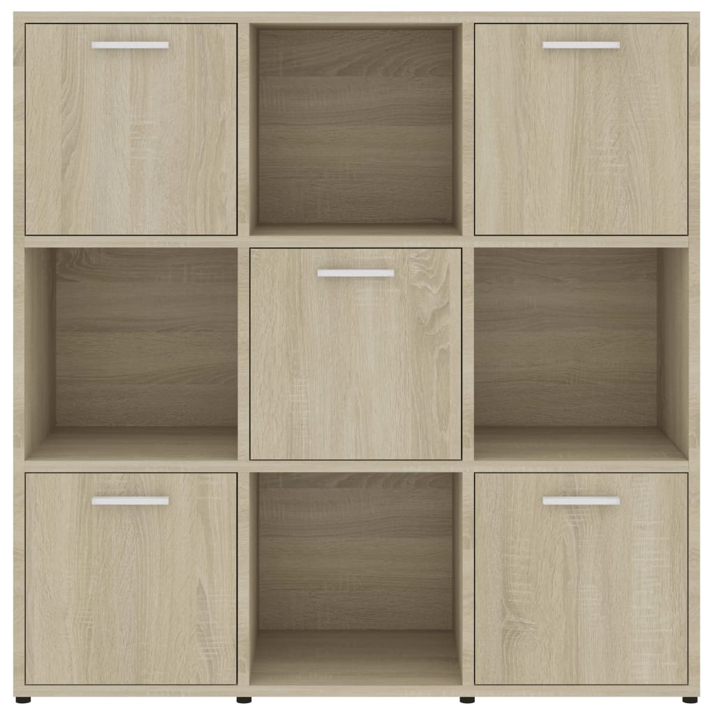 Book Cabinet Sonoma Oak 90x30x90 cm Engineered Wood